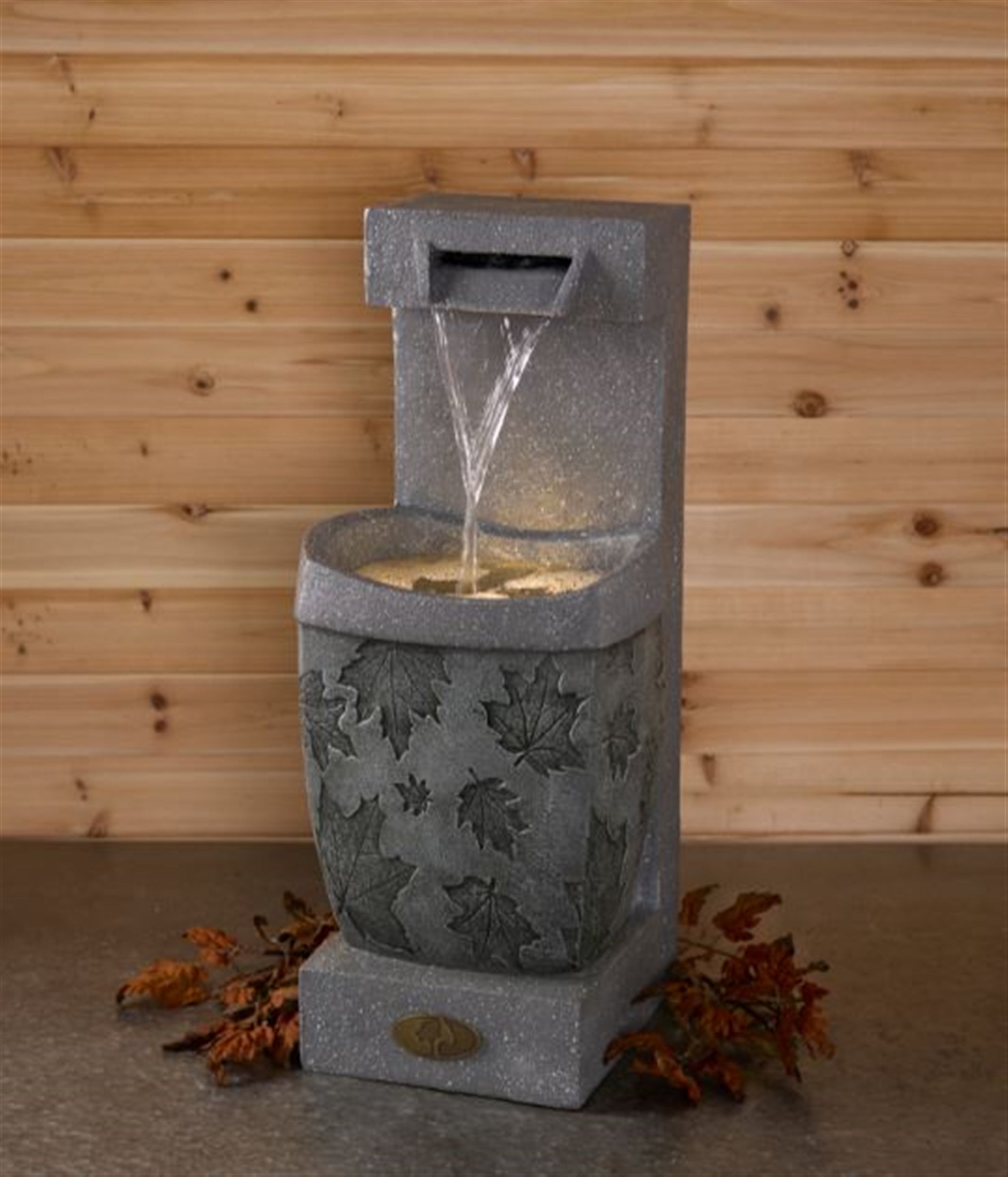 Mossy Oak Fountain (Pump MZ20750AB) 27”H Resin UL Plug