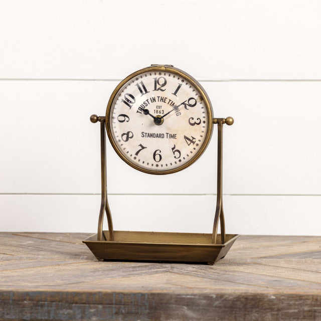 Bronze Tabletop Clock