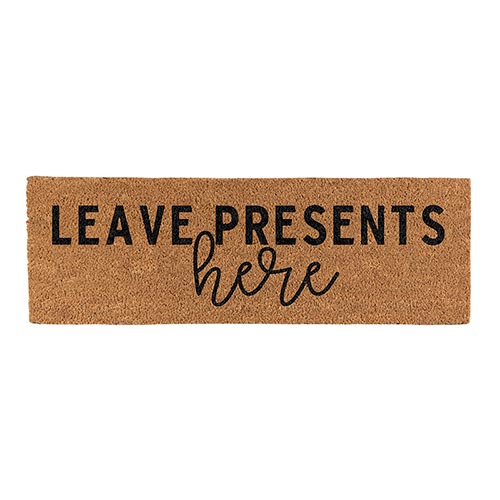 Leave Presents Here Estate Doormat