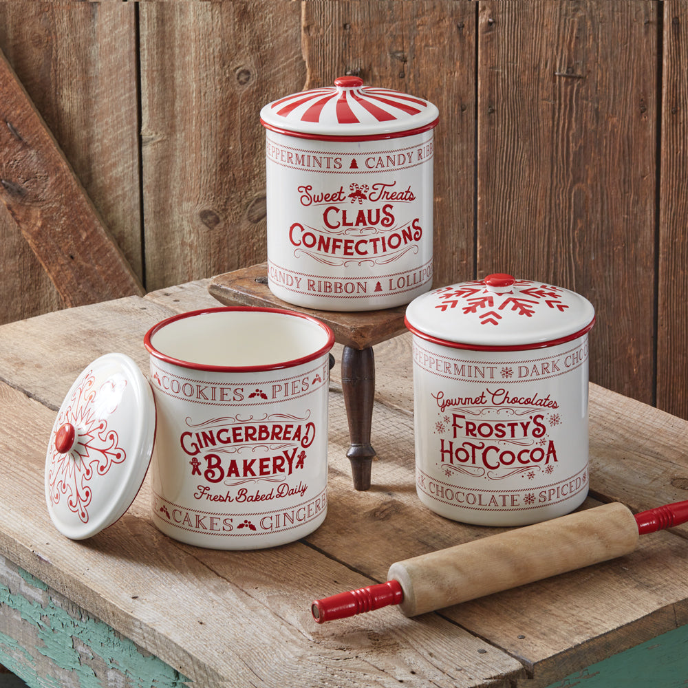 Oversized Claus Confections Canister