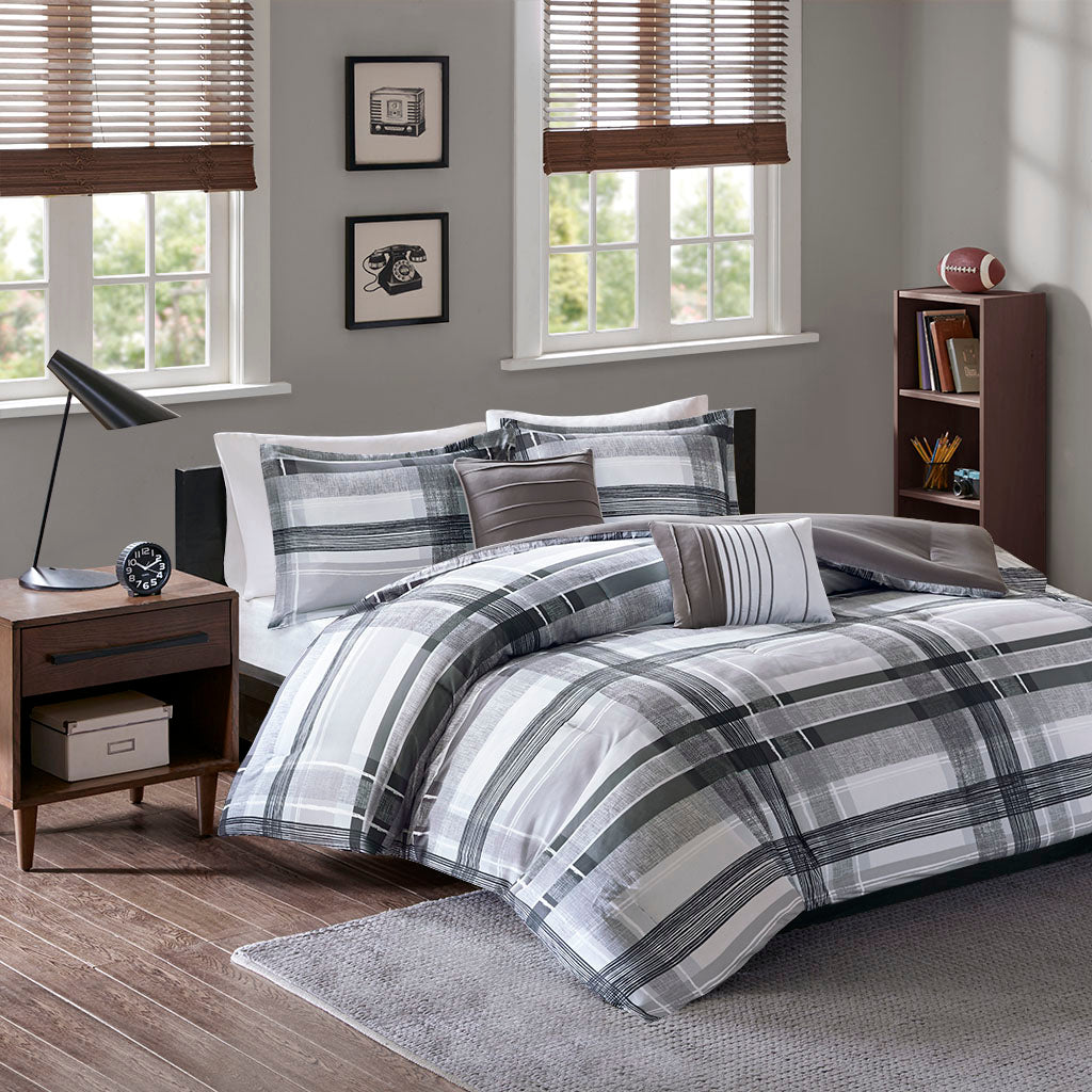 Rudy Plaid Comforter Set