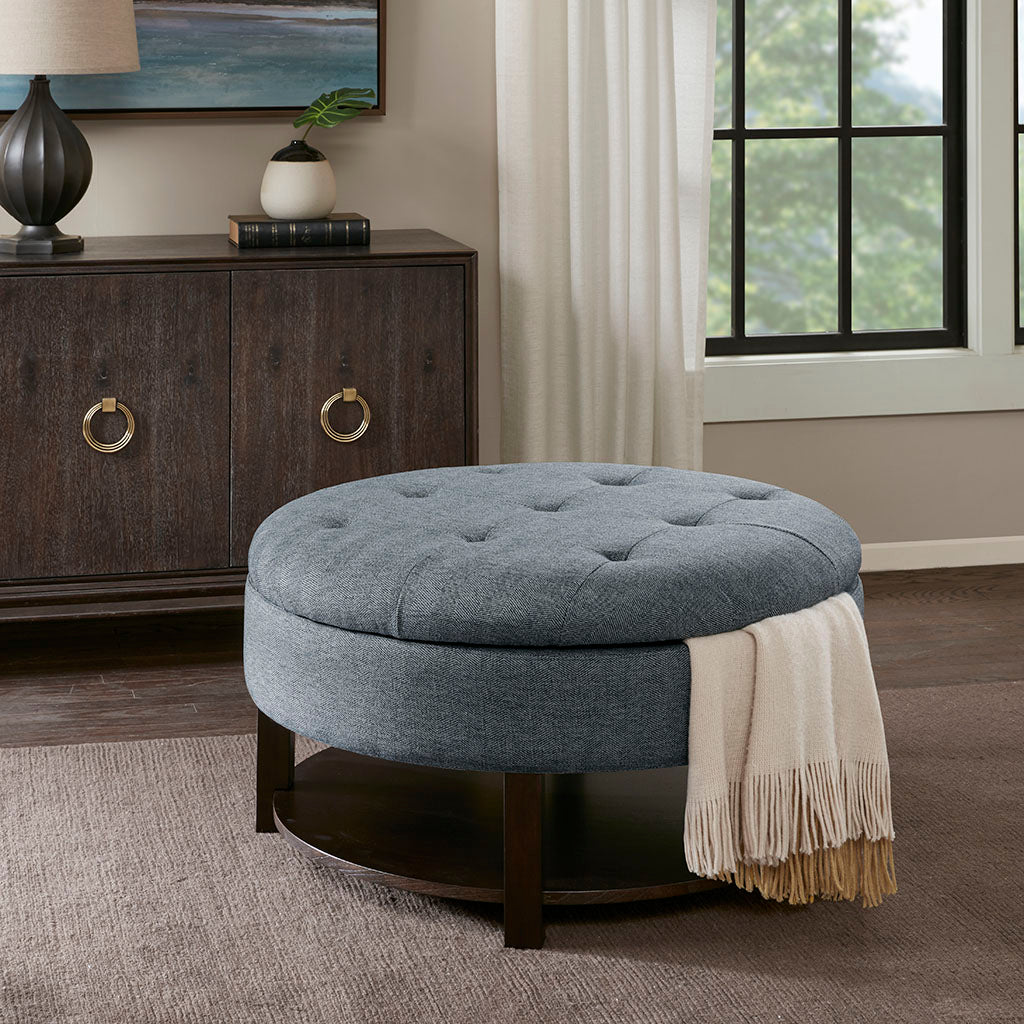 Miller Round Storage Ottoman