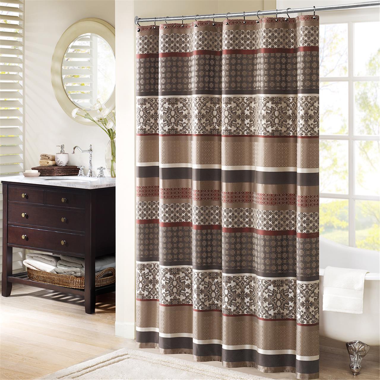 Princeton Printed Cotton Shower Curtain