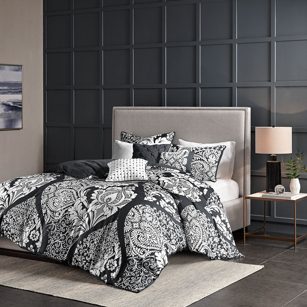 Vienna 6 Piece Printed Duvet Cover Set