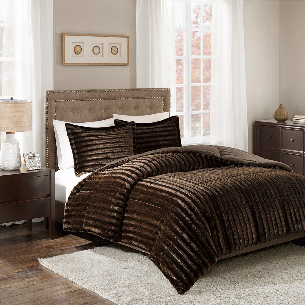 Duke Faux Fur Comforter Mini Set