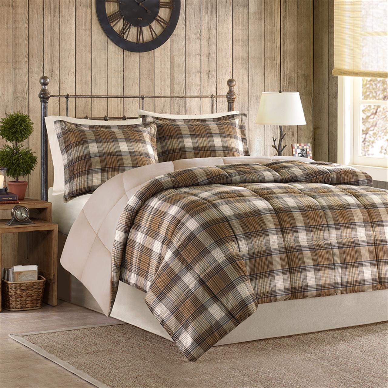Lumberjack Plush to Sherpa Comforter Set