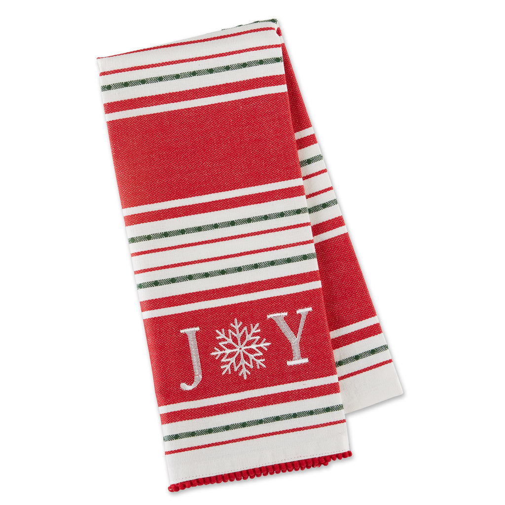 Joy Embellished Dishtowel