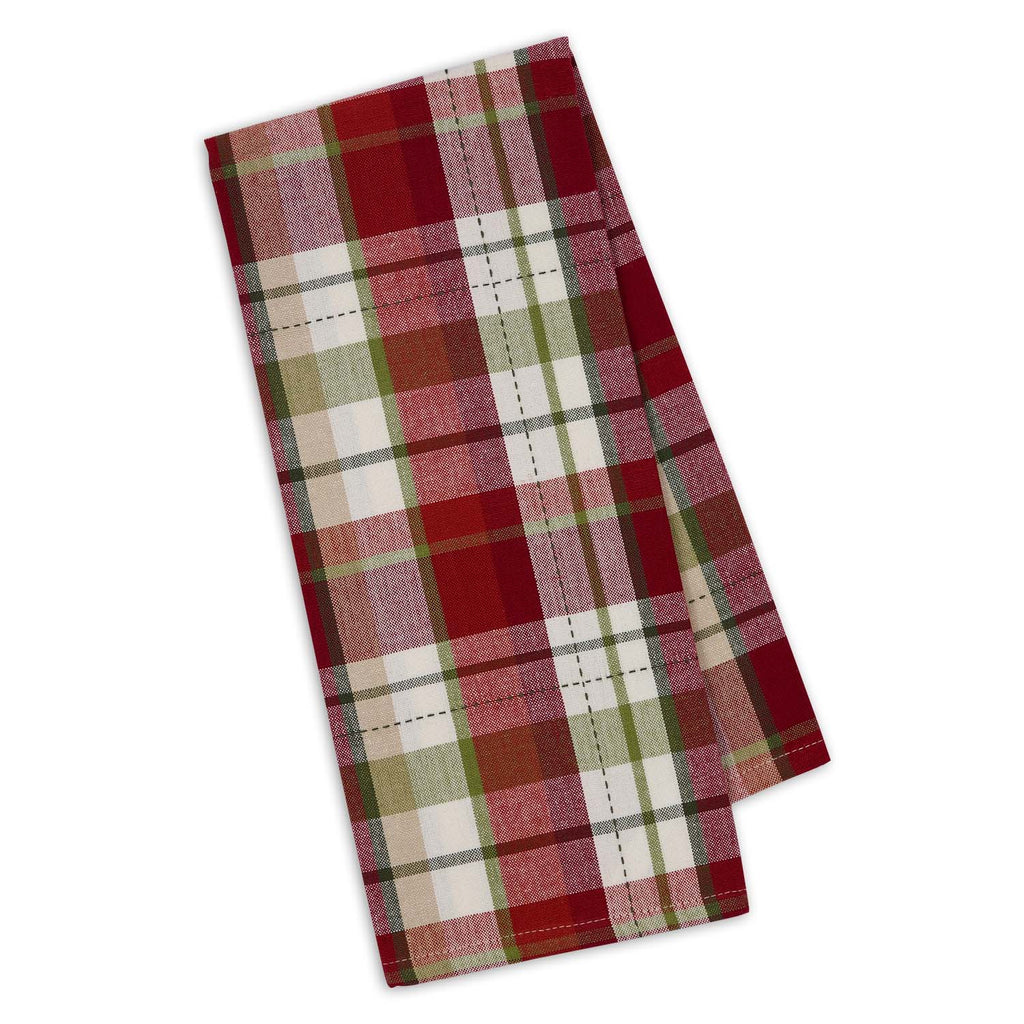 Mountain Trail Plaid Dishtowel