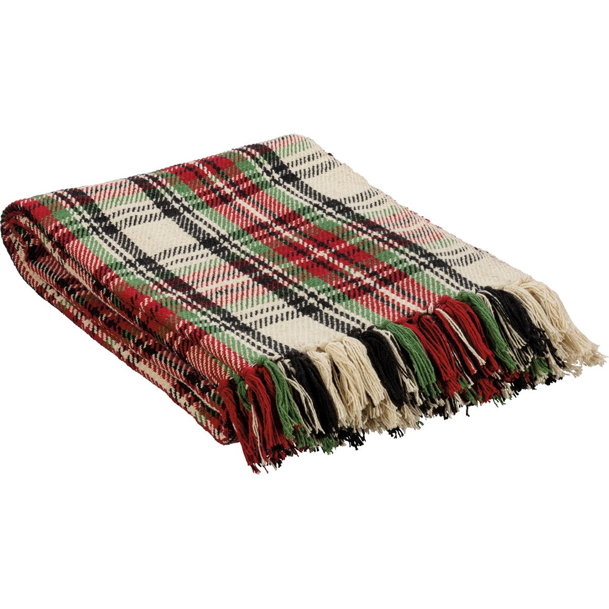 Traditional Holiday Plaid Throw
