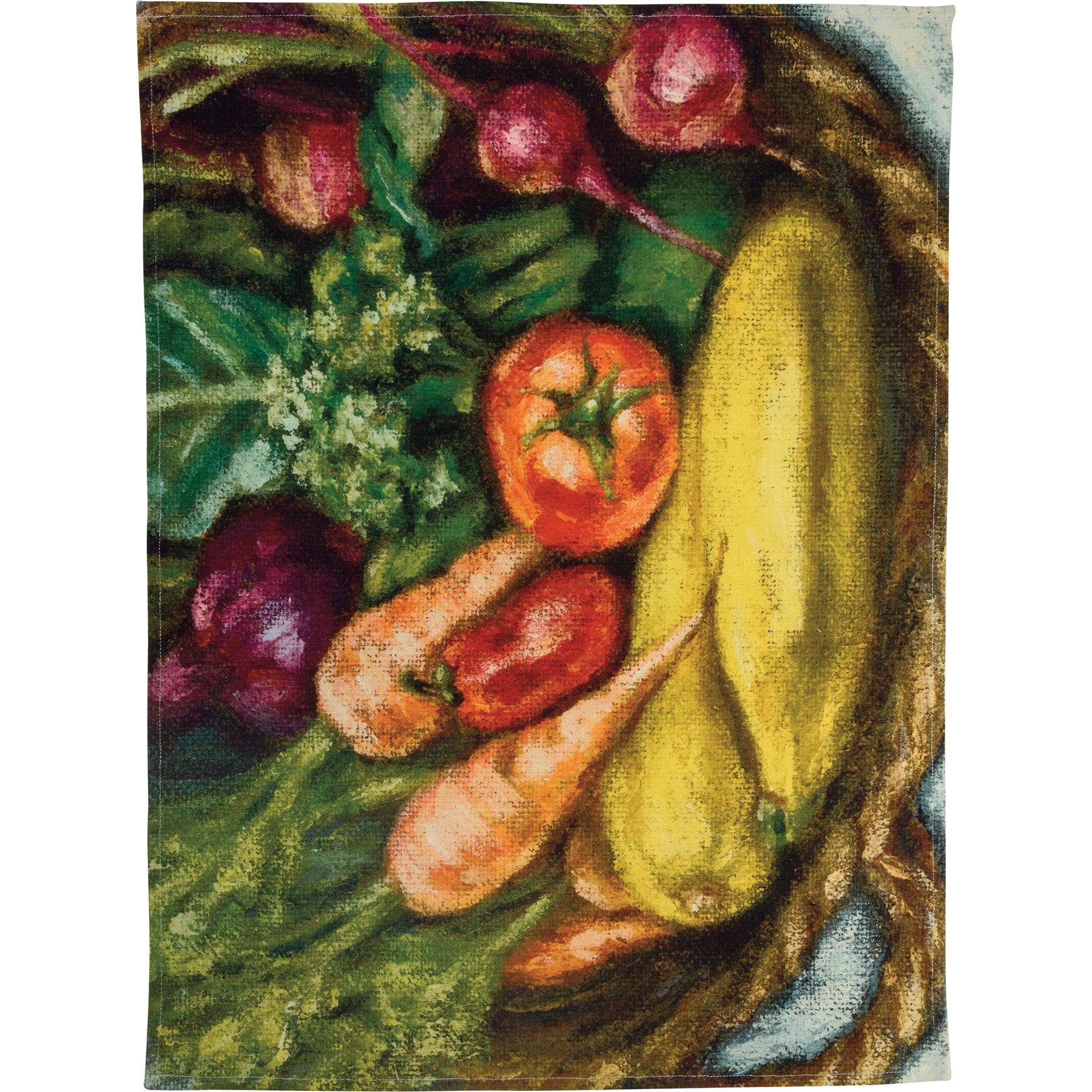 Veggie Basket Art Kitchen Towel