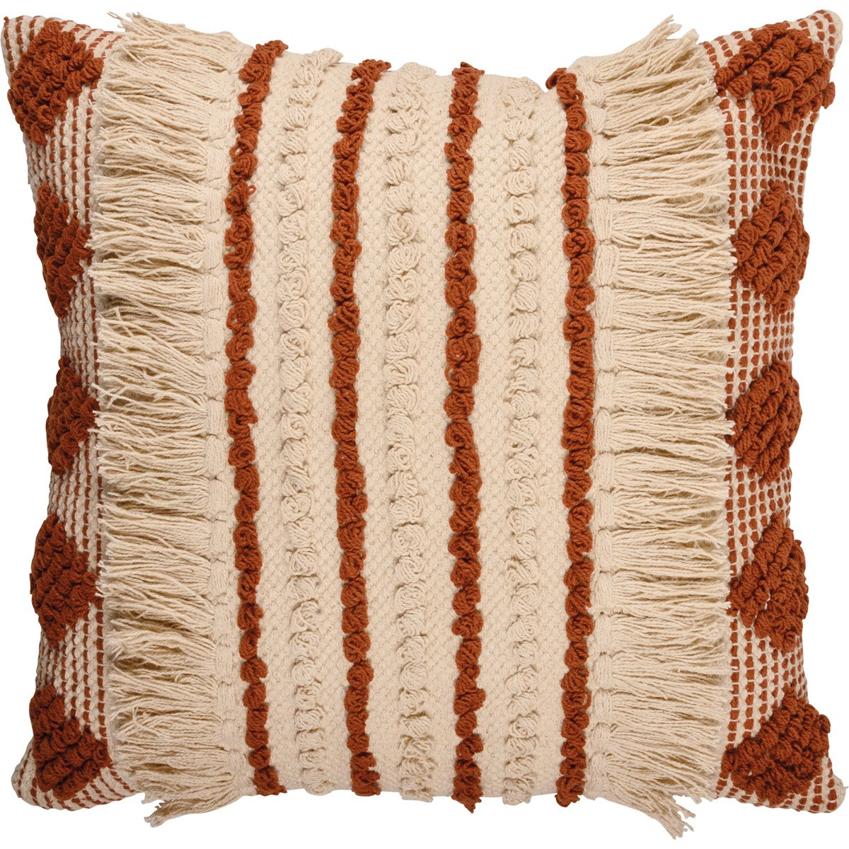 Sierra Geometric w/ Fringe Pillow