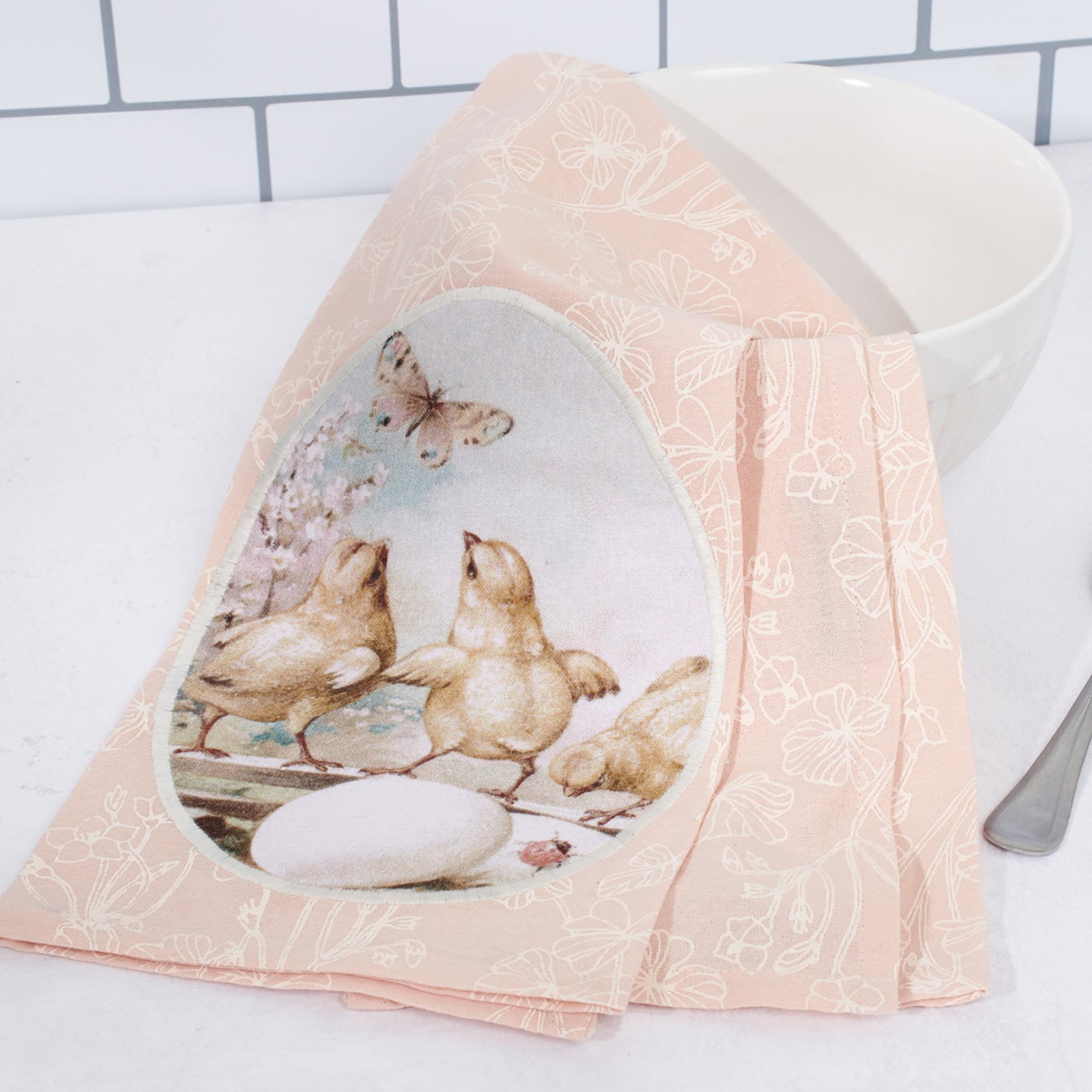 Pink Chick Kitchen Towel