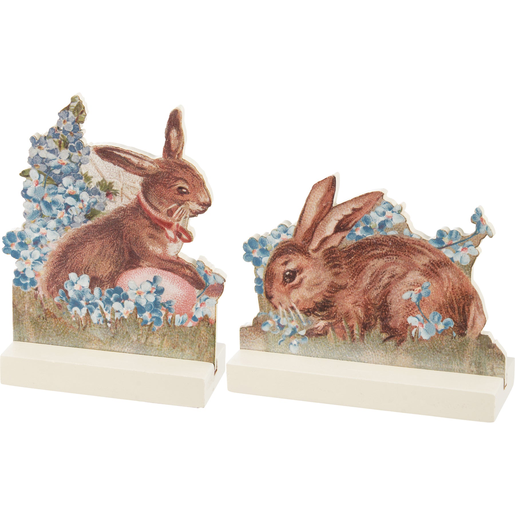 Vintage Pastel Stand Up Bunnies (S/2)