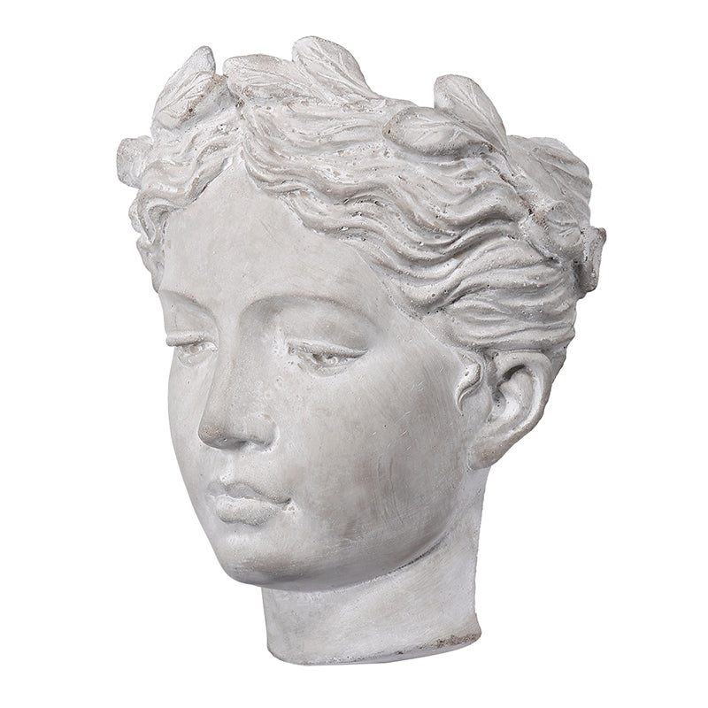 Cement Goddess Bust Vases (5610093379741)