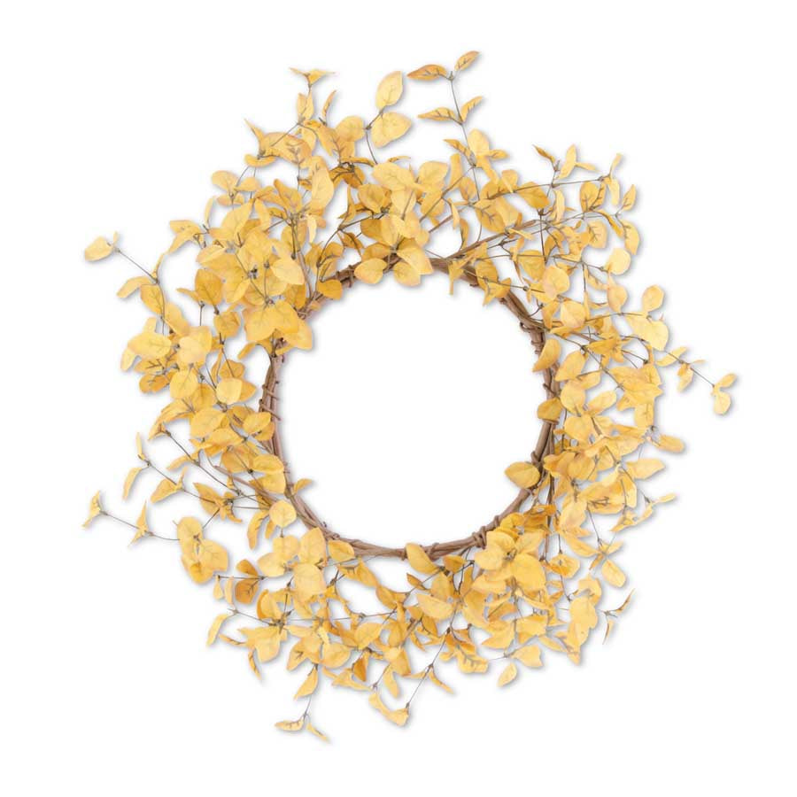 24" Yellow Eucalyptus Wreath (5610106454173)
