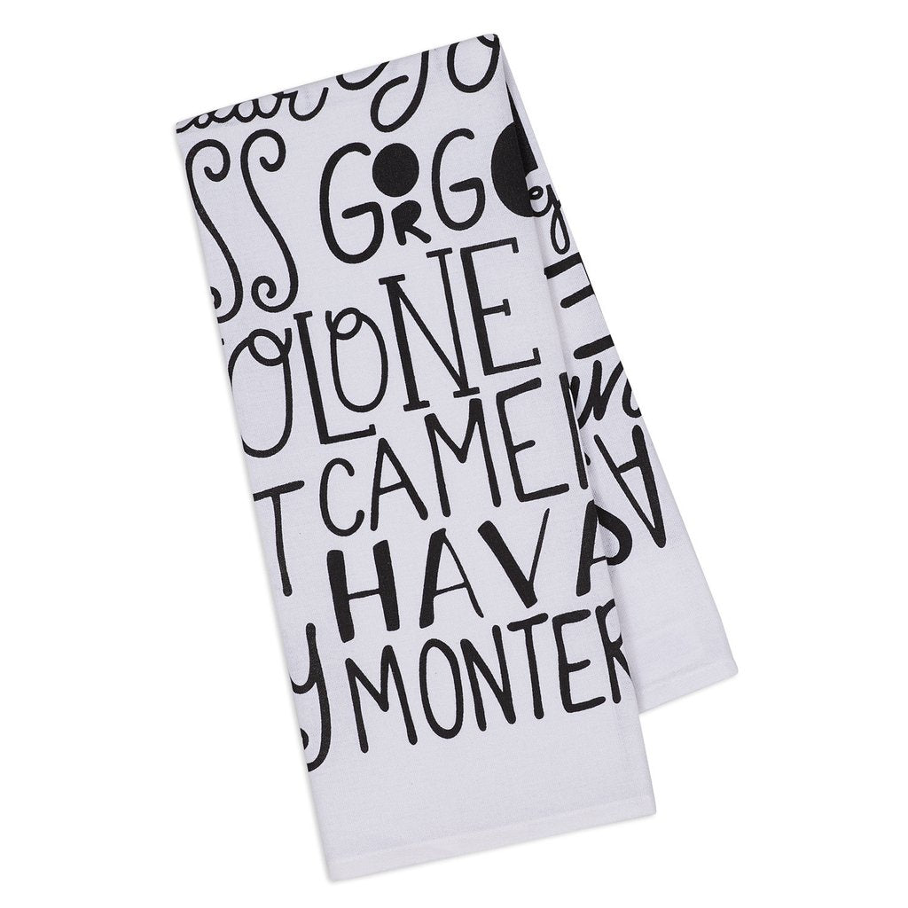 Delicious Cheeses Printed Dishtowel