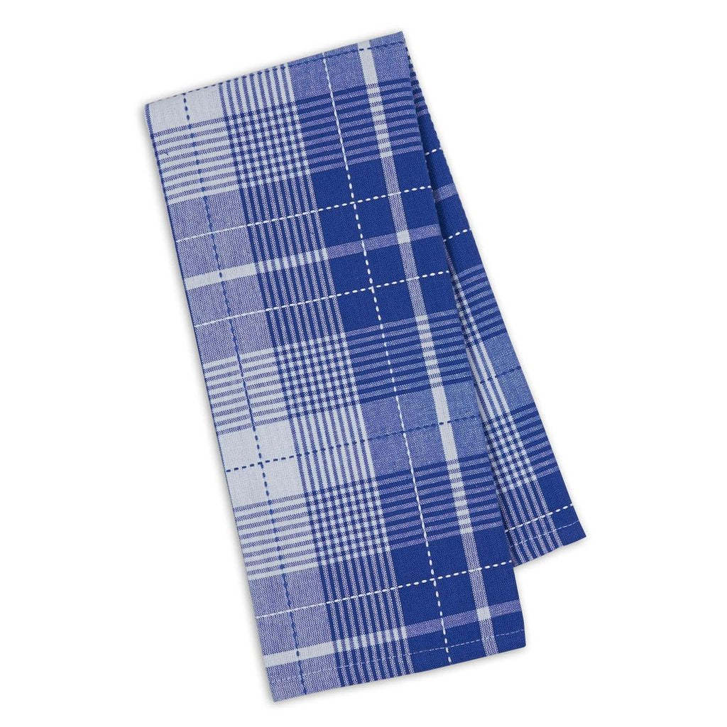 Blueberry Garden Plaid Dishtowel