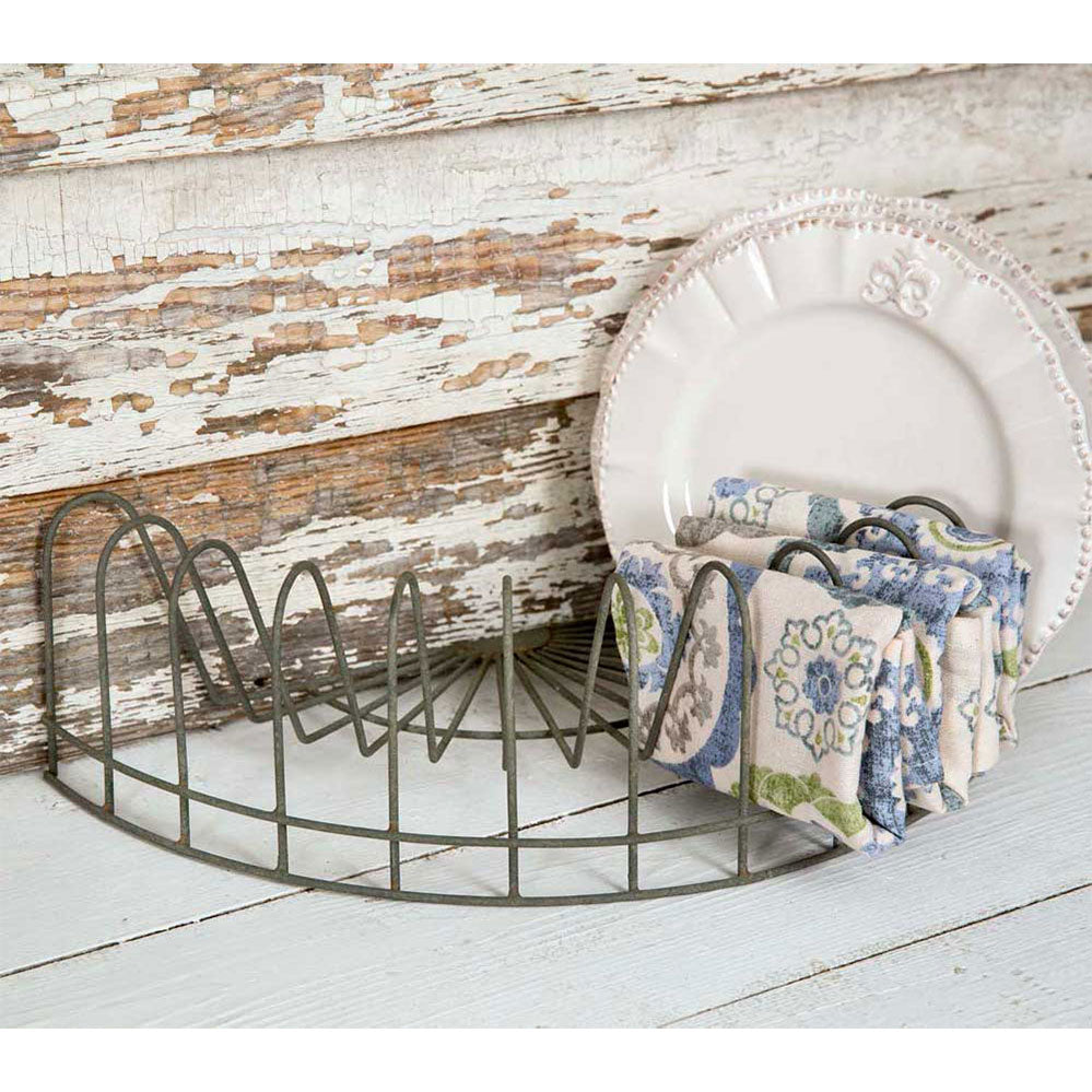 Half Round Vintage Plate Rack (5609718644893)