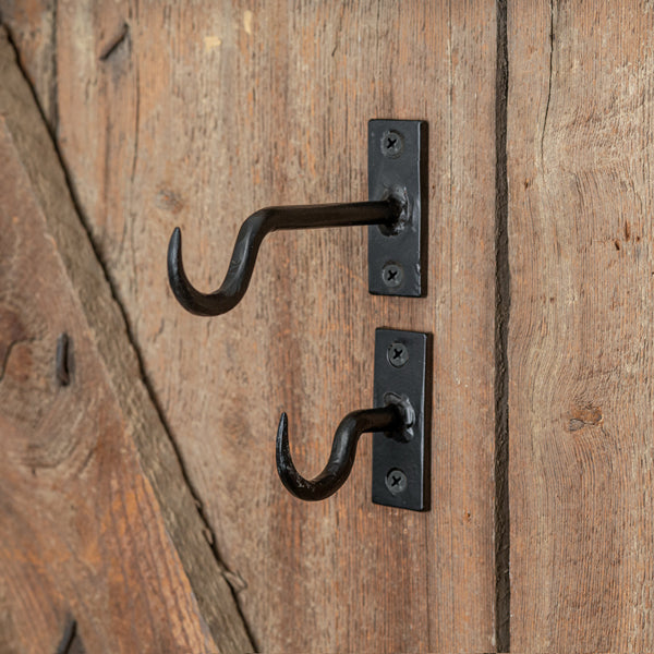Industrial Cast Iron Hooks (S/2)