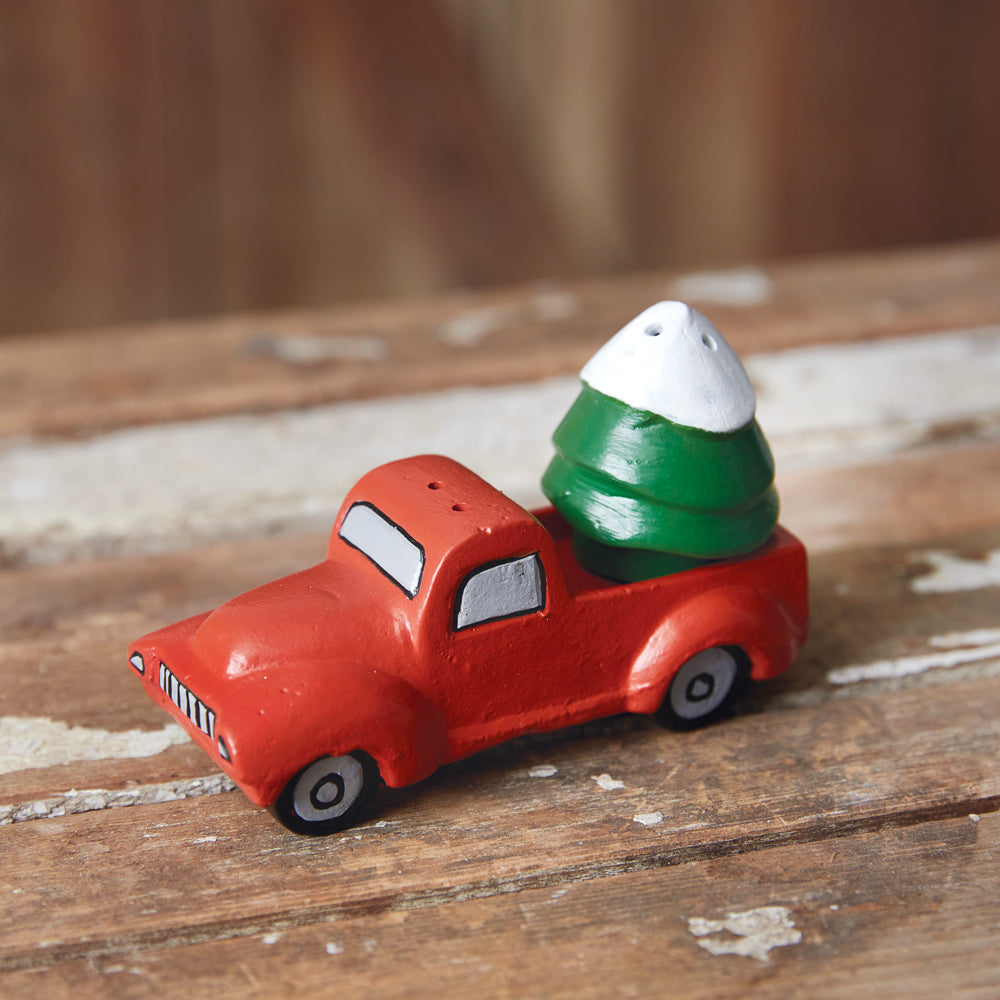 Farmhouse Truck & Tree Salt & Pepper Shaker