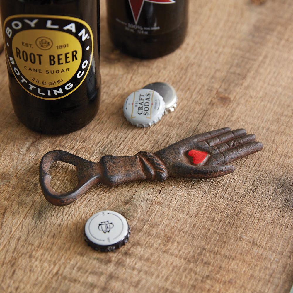 Heart In Hand Bottle Opener