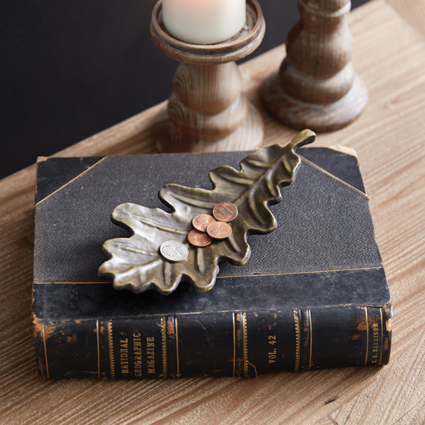 Oak Leaf Trinket Dish (S/2)
