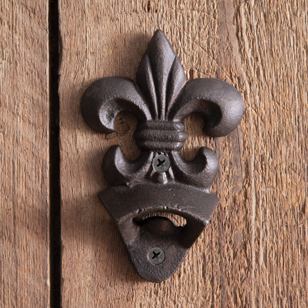 Fleur De Lis Wall Mounted Bottle Opener (S/2)