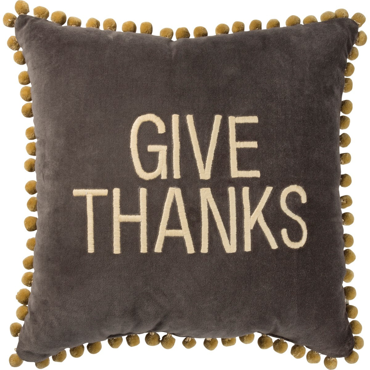 Give Thanks Velvet Pillow
