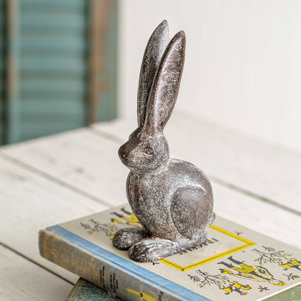 Cast Iron Hare Statue