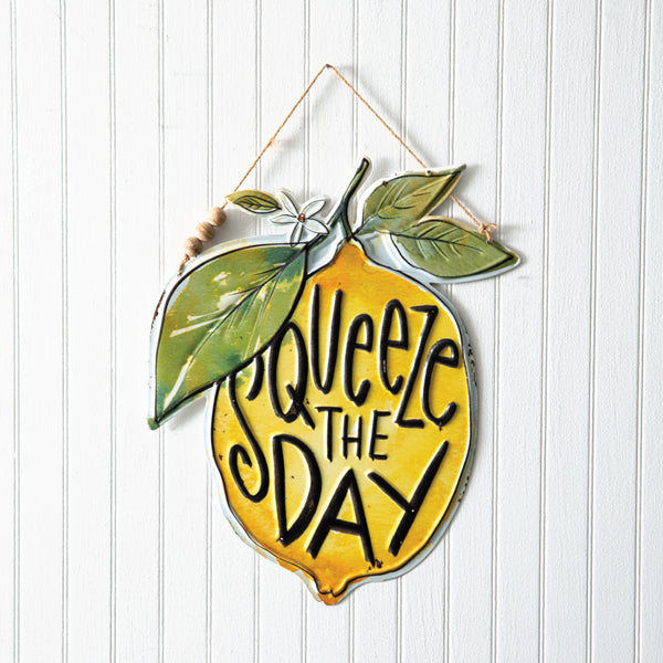 Squeeze the Day Wall Sign