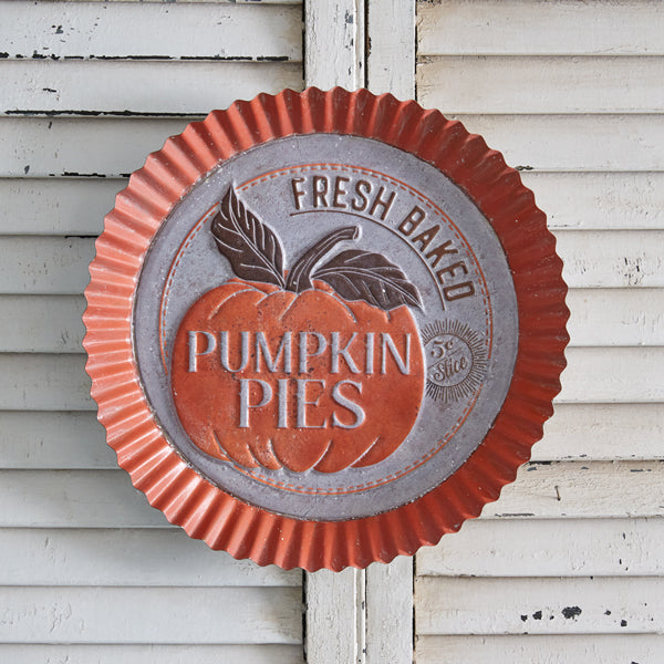 Large Pumpkin Pies Bottle Cap Sign