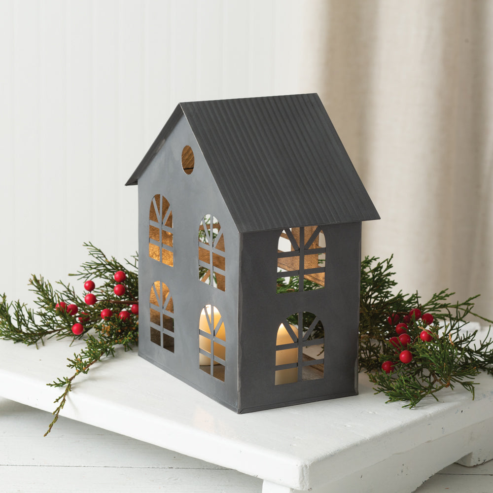 Galvanized Manor House Luminary