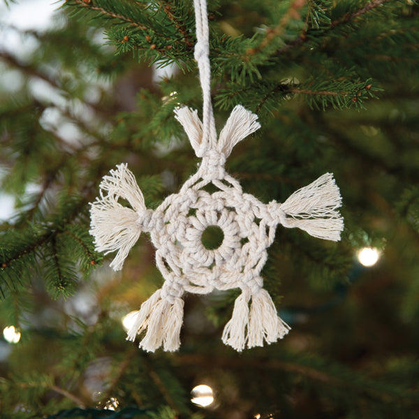 Macrame Star Ornament (S/4)