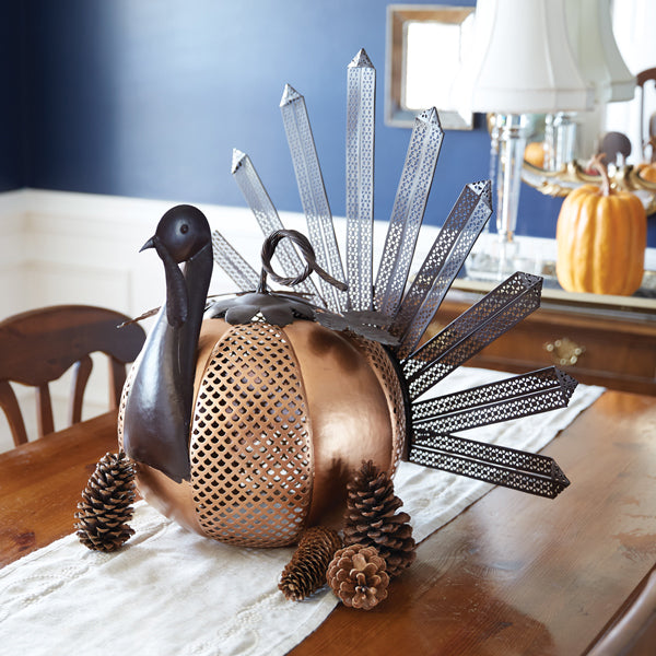Metal Pumpkin Turkey