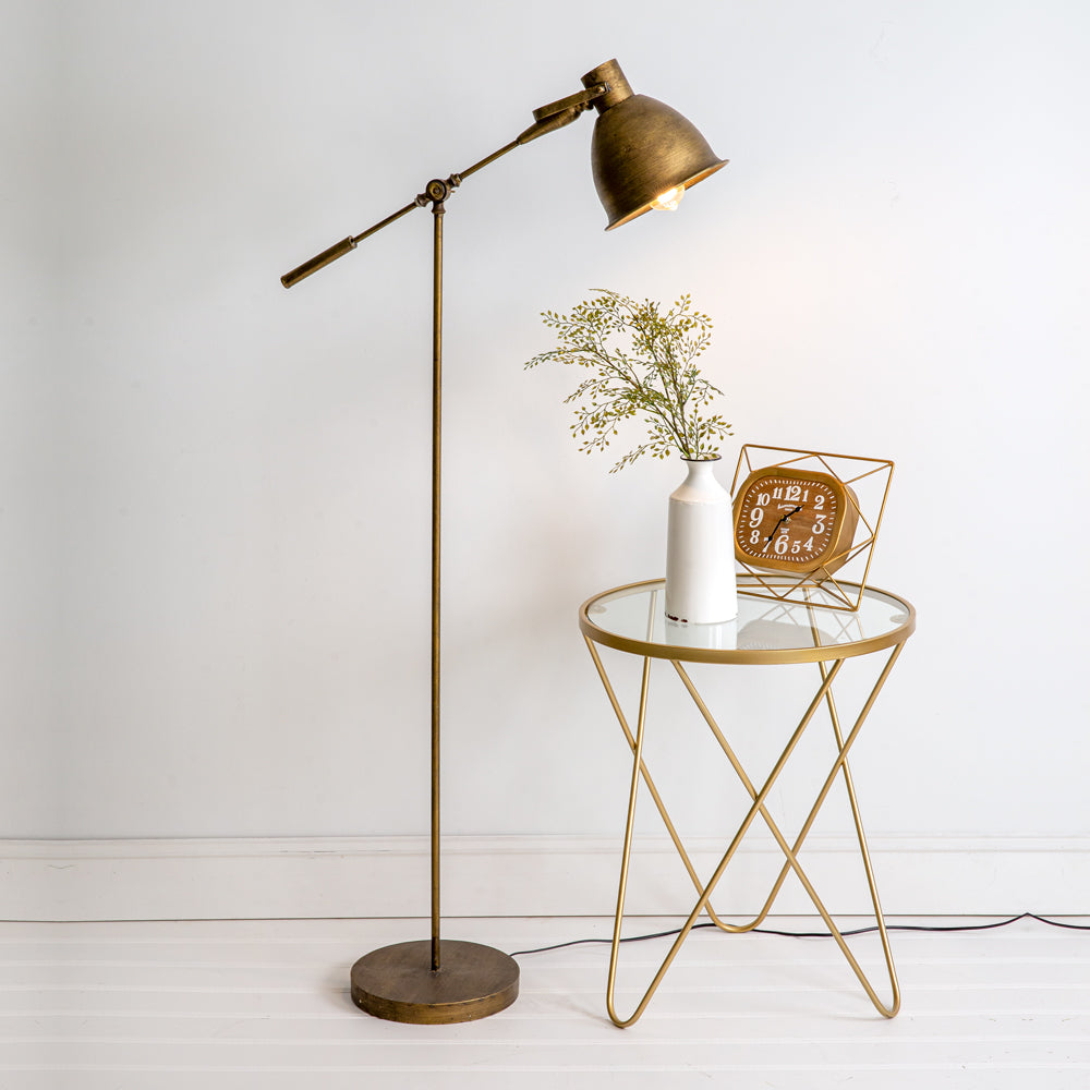 Antique Brass Floor Lamp
