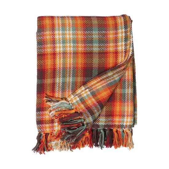 Randall Plaid Cotton Throw (5639817298077)