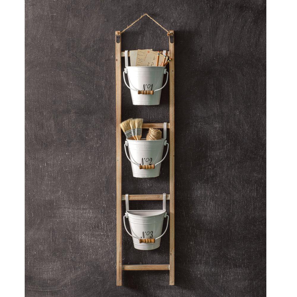 Hanging Ladder with Numbered Buckets