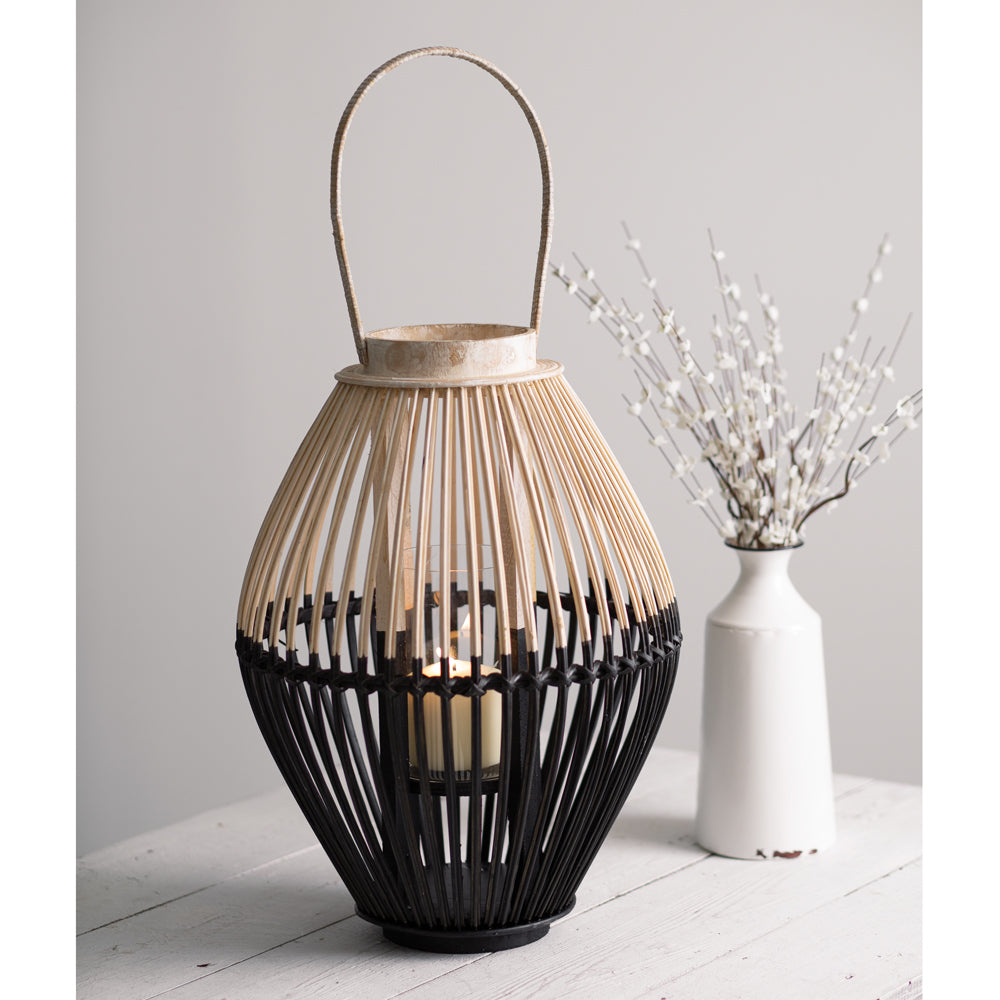 Two-Tone Wood Lantern