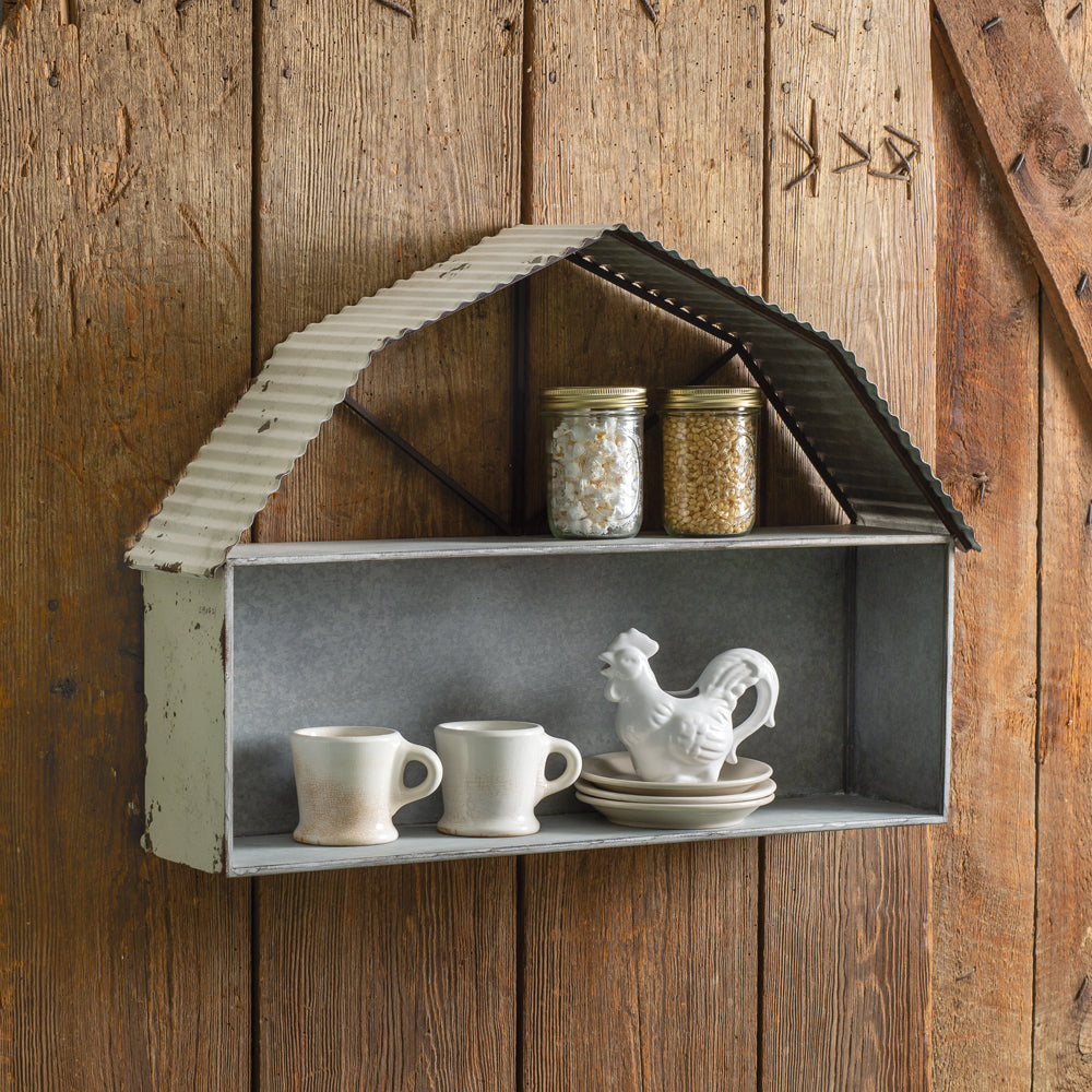 Metal Barn Wall Shelf