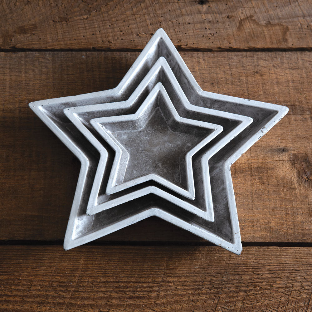 Concrete Star Trays