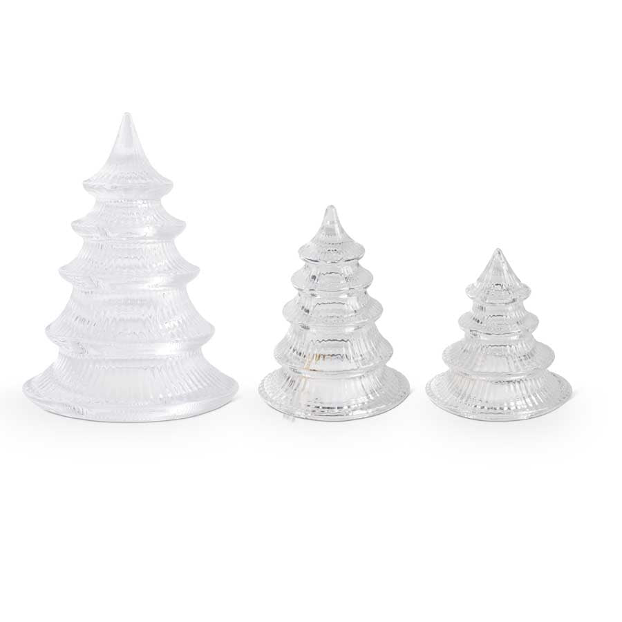 Glass Tabletop Trees (S/3)