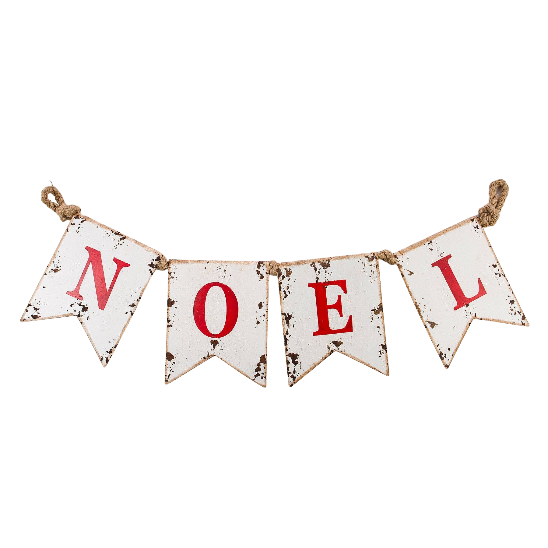 Antiqued Metal "Noel" Garland