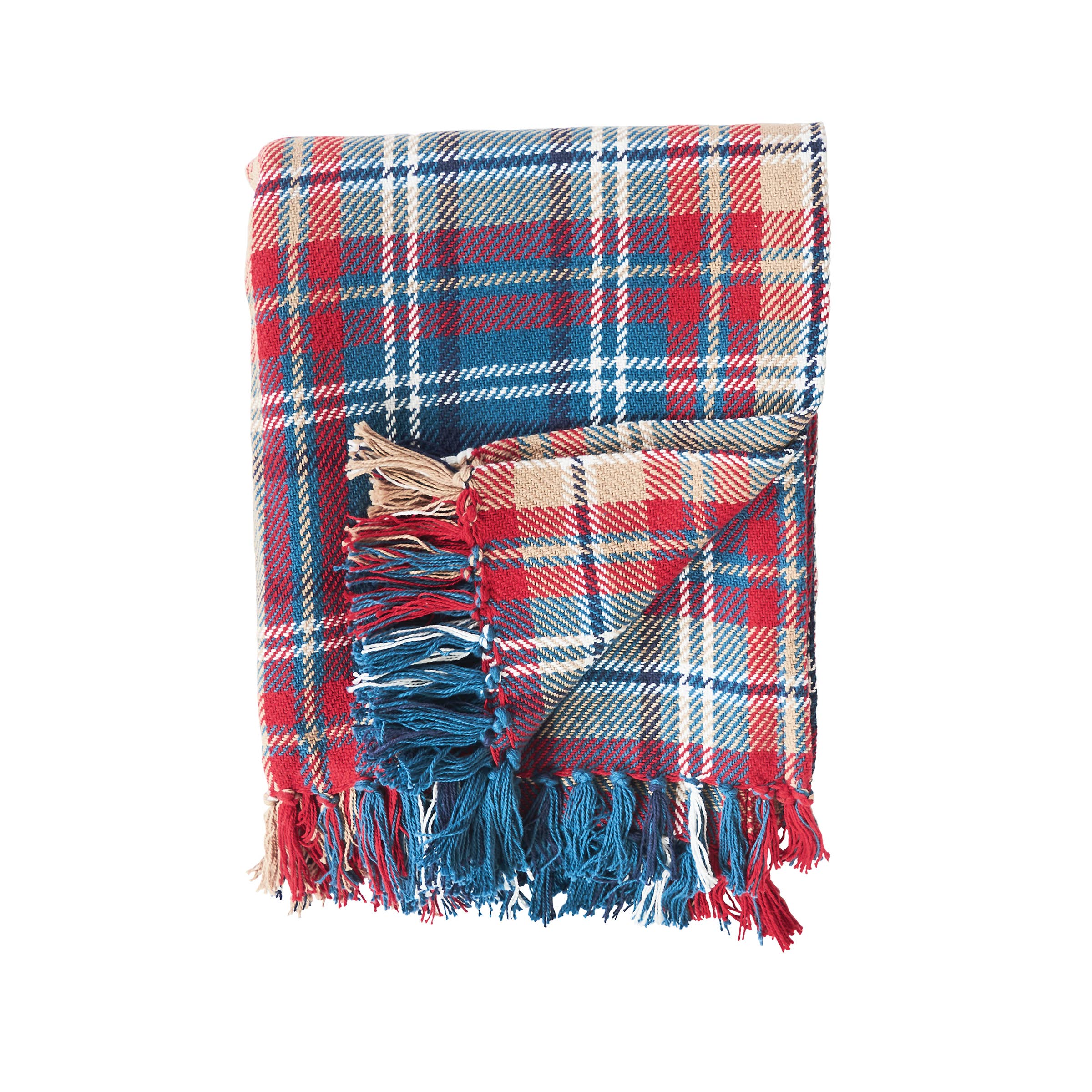Rockwell Plaid Cotton Throw (5639786561693)