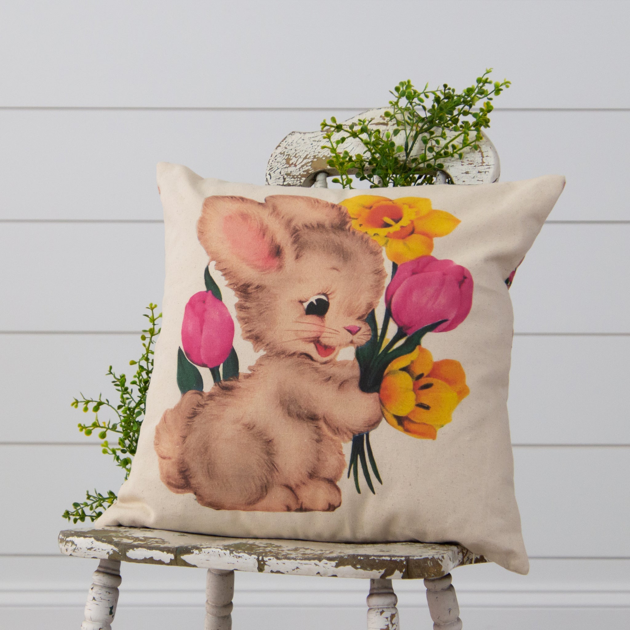 Vintage Bunny Pillow