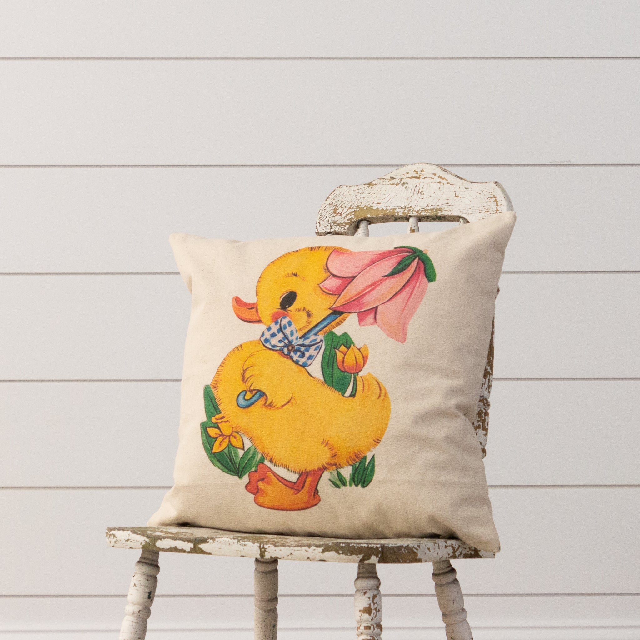 Vintage Duck Pillow