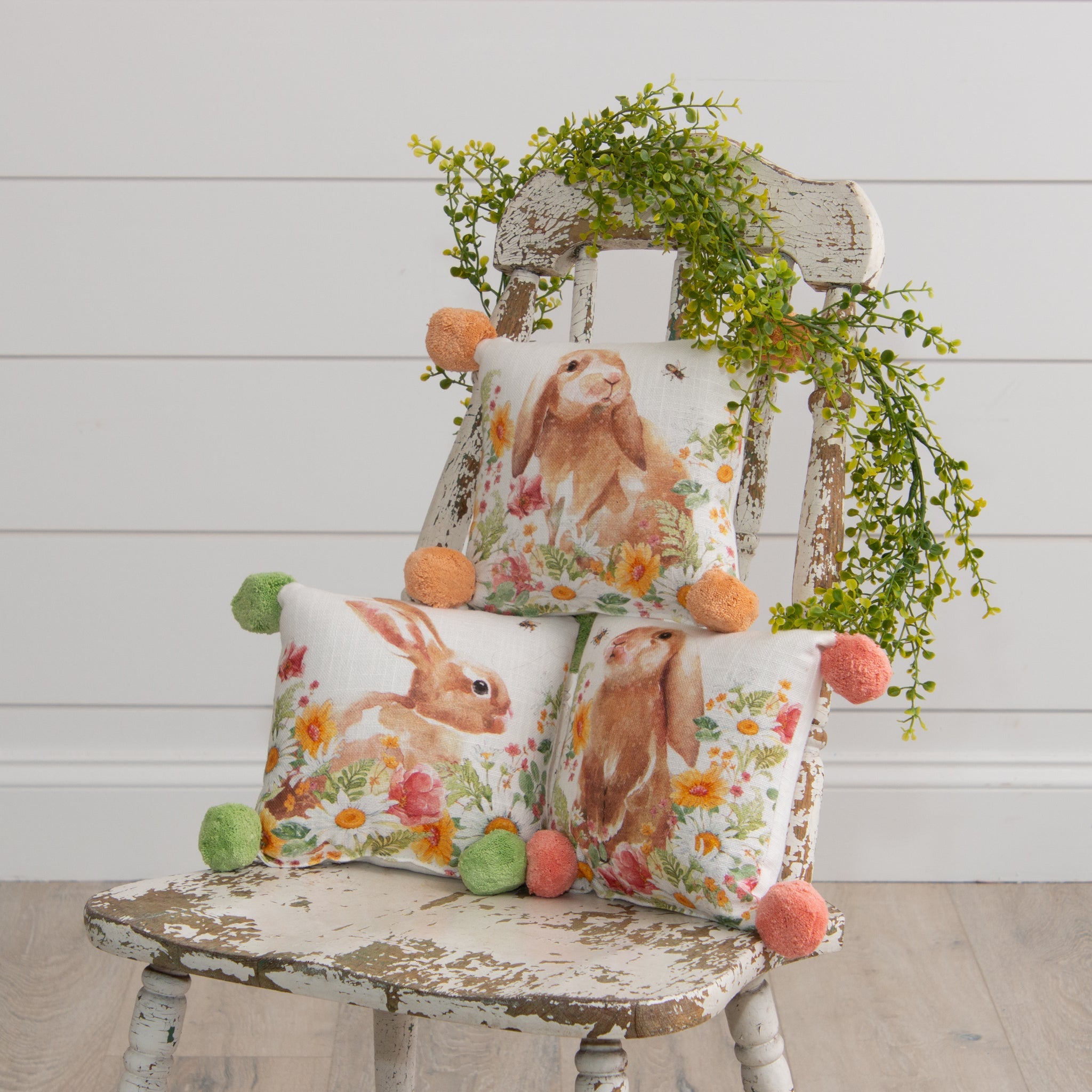 Daisy Days Bunnies Mini Pillows (S/3)