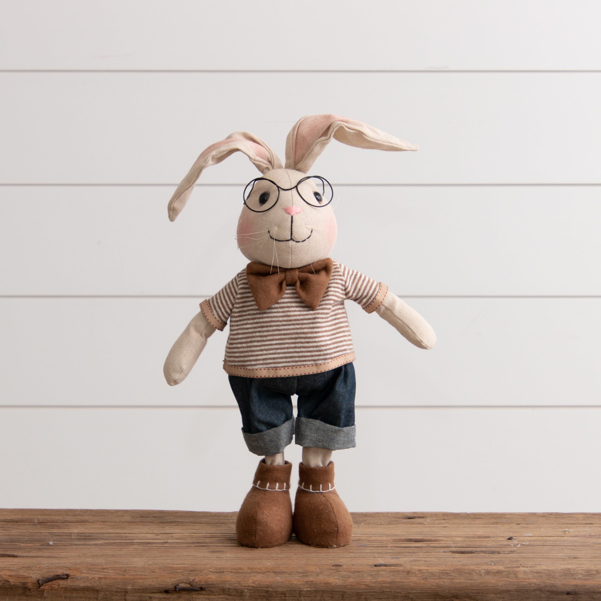 Standing Boy Rabbit With Glasses