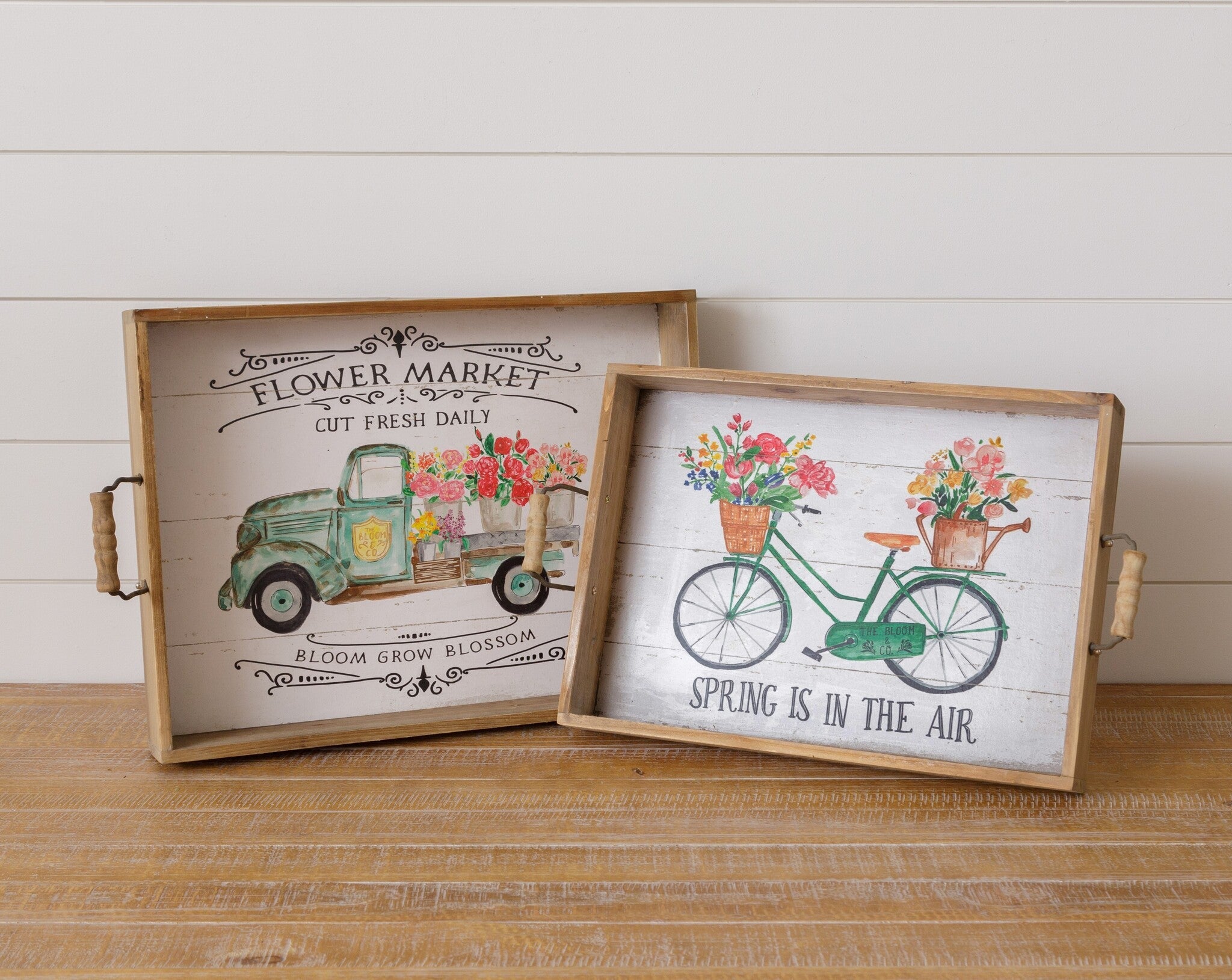 Flower Market Trays (S/2)