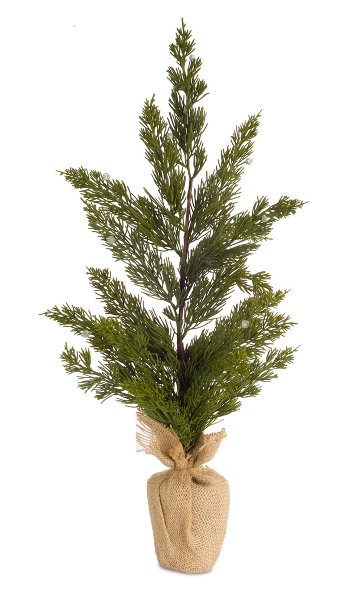 Real Touch Pine Seedling Tree in Burlap Bag