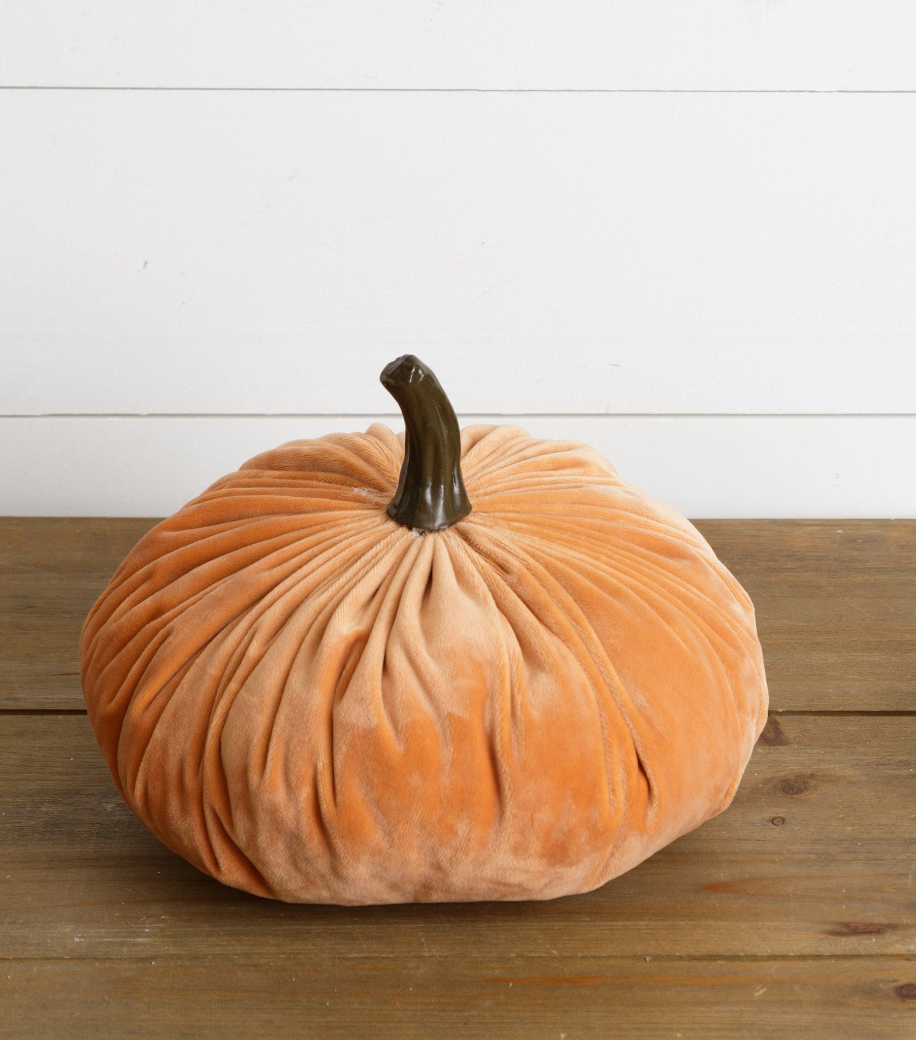 Orange Velvet Pumpkin (Large)